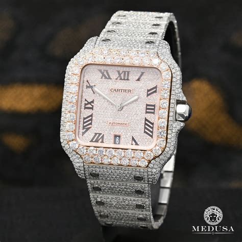 cartier santos 40|cartier santos iced.